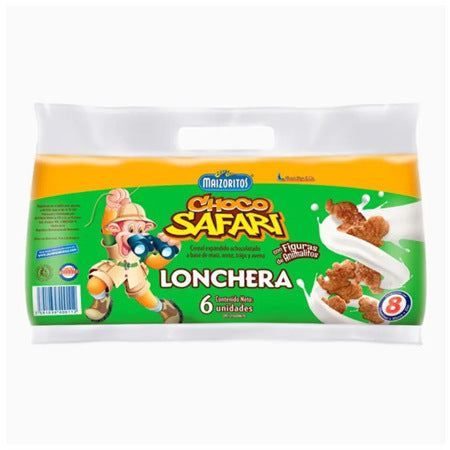 LONCHERA MAIZORITOS CHOCO SAFARI 25G