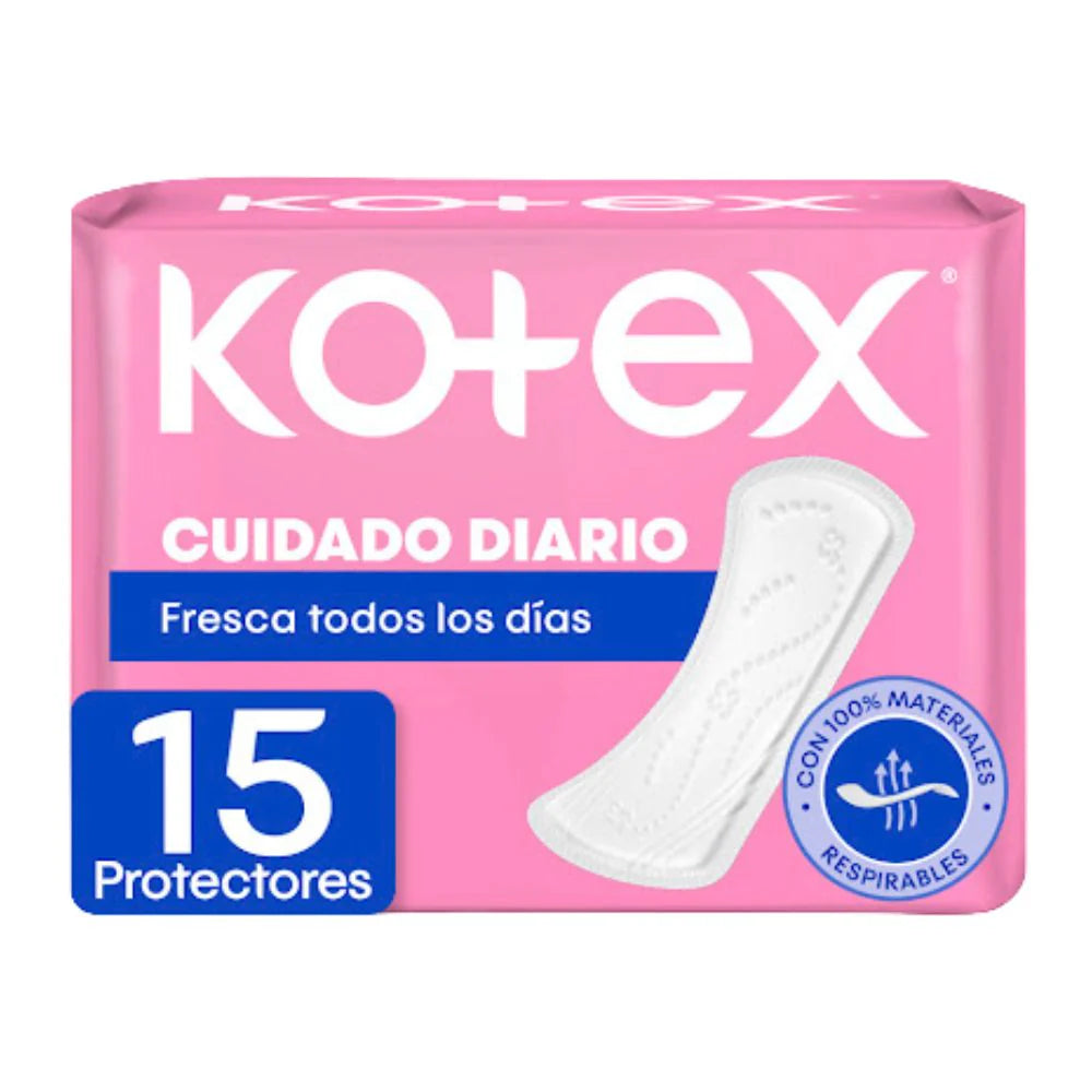 PROTECTORES KOTEX USO DIARIO 15UND