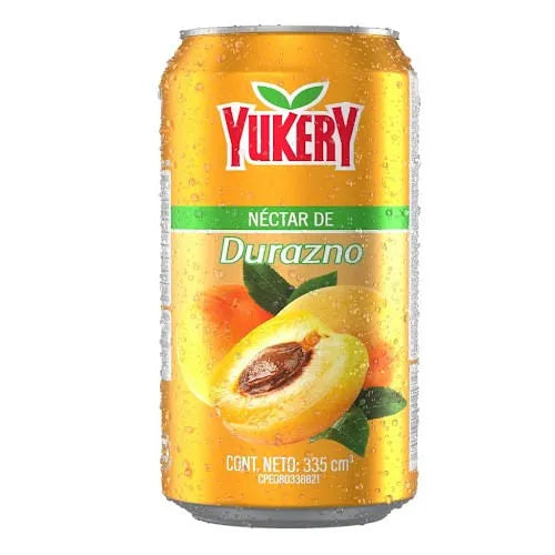 JUGO YUKERY DURAZNO LATA 335ML