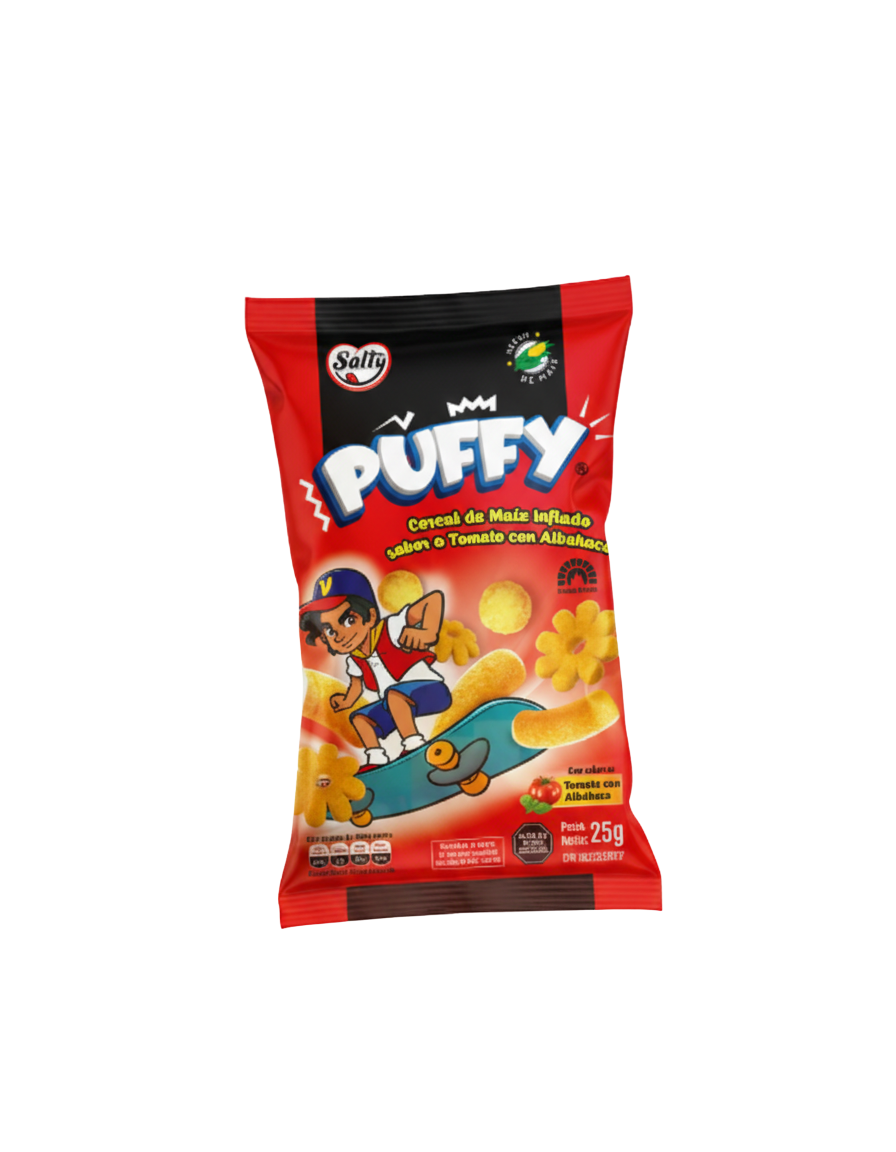PUFFY TOMATE CON ALBAHACA 25GR