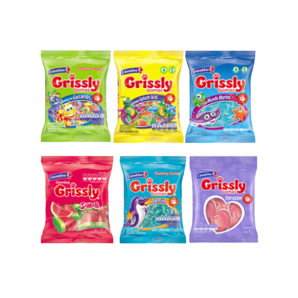 GOMITAS GRISSLY SURTIDAS 80GR