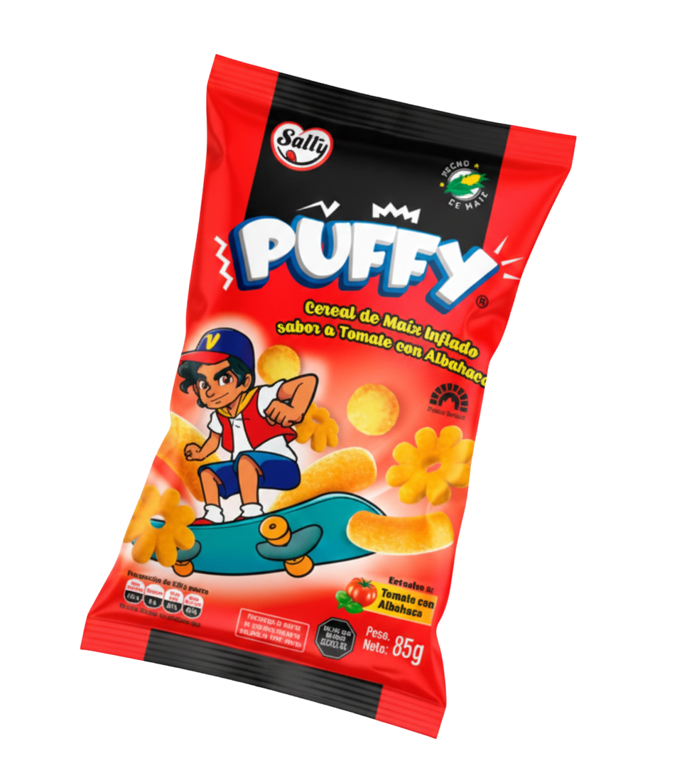PUFFY TOMATE CON ALBAHACA 85G