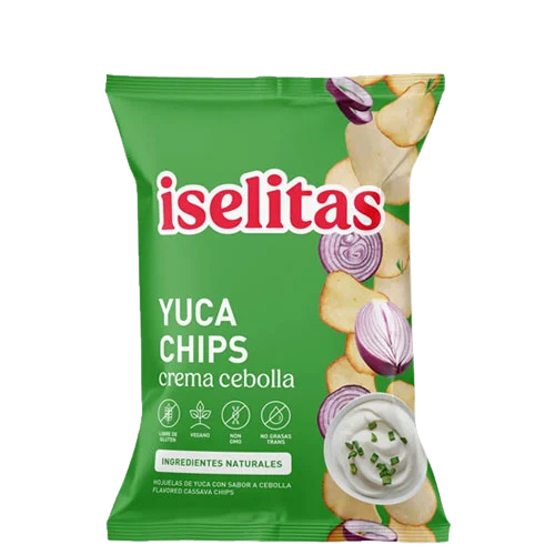 YUCA CHIPS CREMA CEBOLLA 180G
