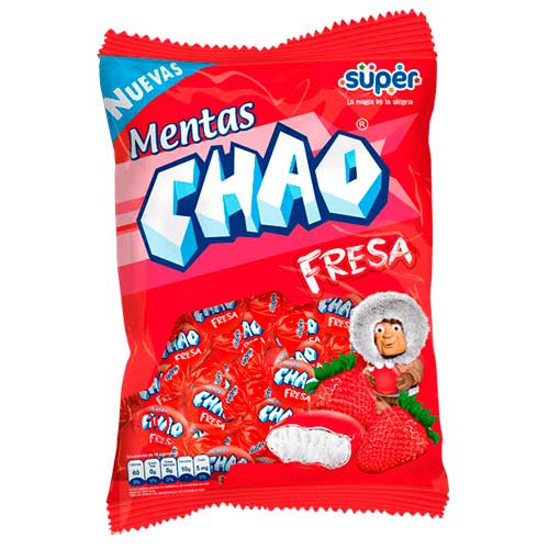 CARAMELOS CHAO FRESA 100UND