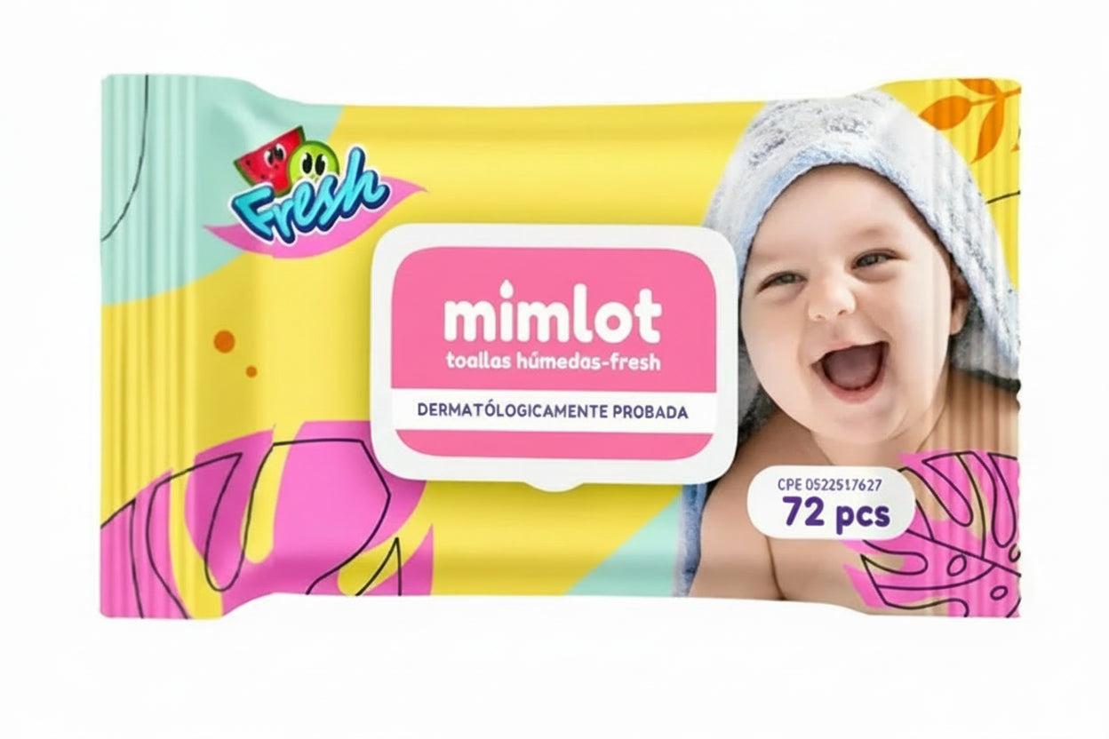 TOALLAS HUMEDAS MIMLOT FRESH 72PCS