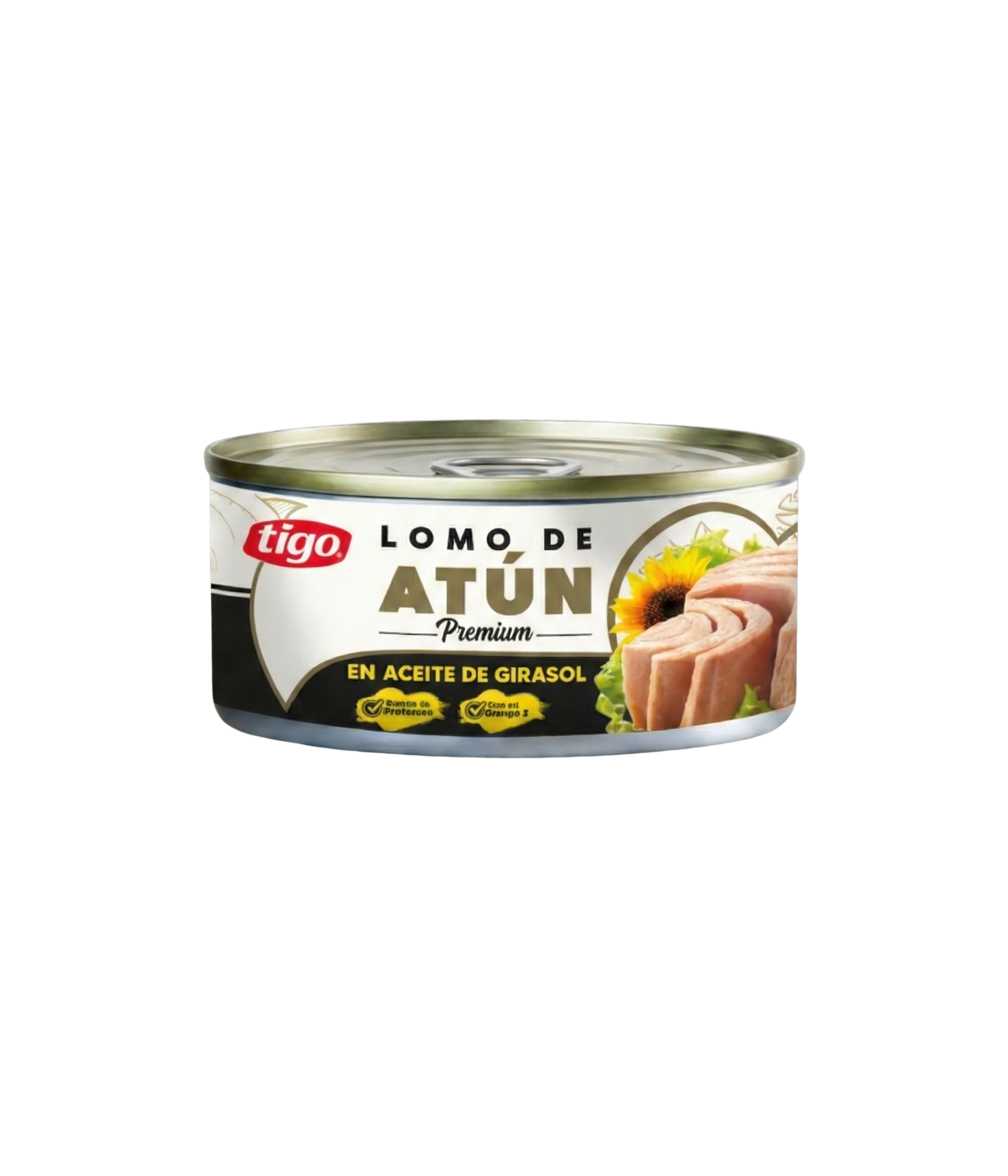 ATUN TIGO LOMO EN ACEITE DE GIRASOL 160RG