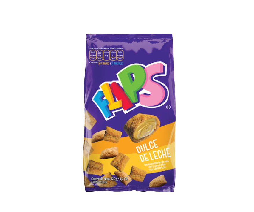 FLIPS DE DULCE DE LECHE 120GR