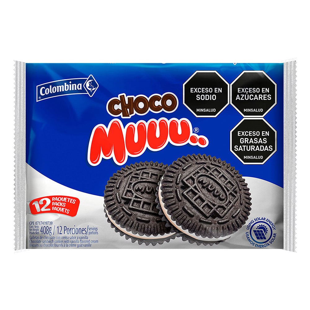 GALLETA CHOCO MUU 408G