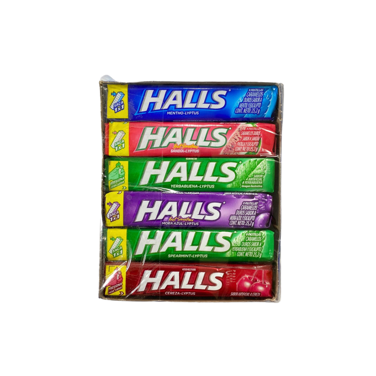 CARAMELO HALLS SURTIDOS X 12UND