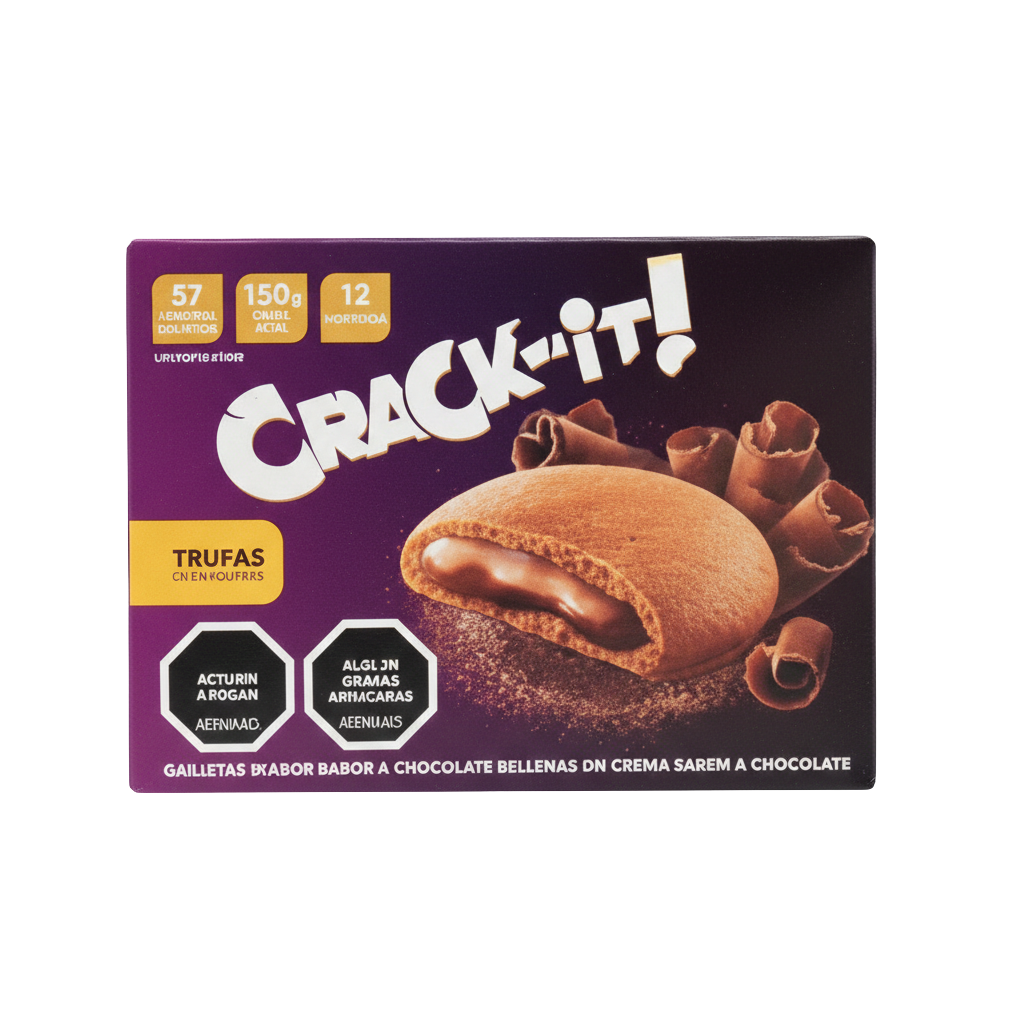 GALLETA CRACKIT TRUFA DE CHOCOLATE 150GR