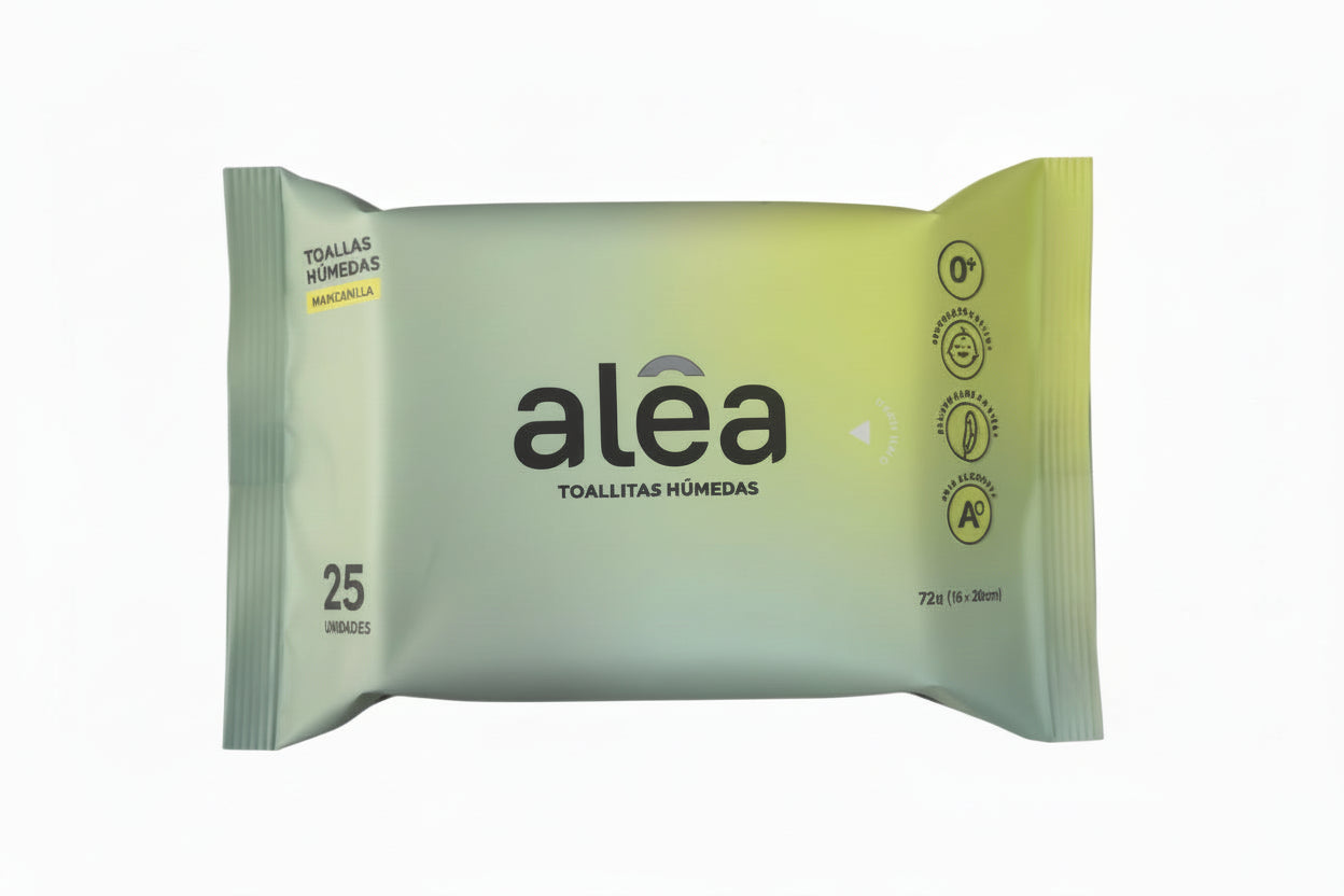TOALLAS HUMEDAS ALEA MANZANILLA x 25 UND