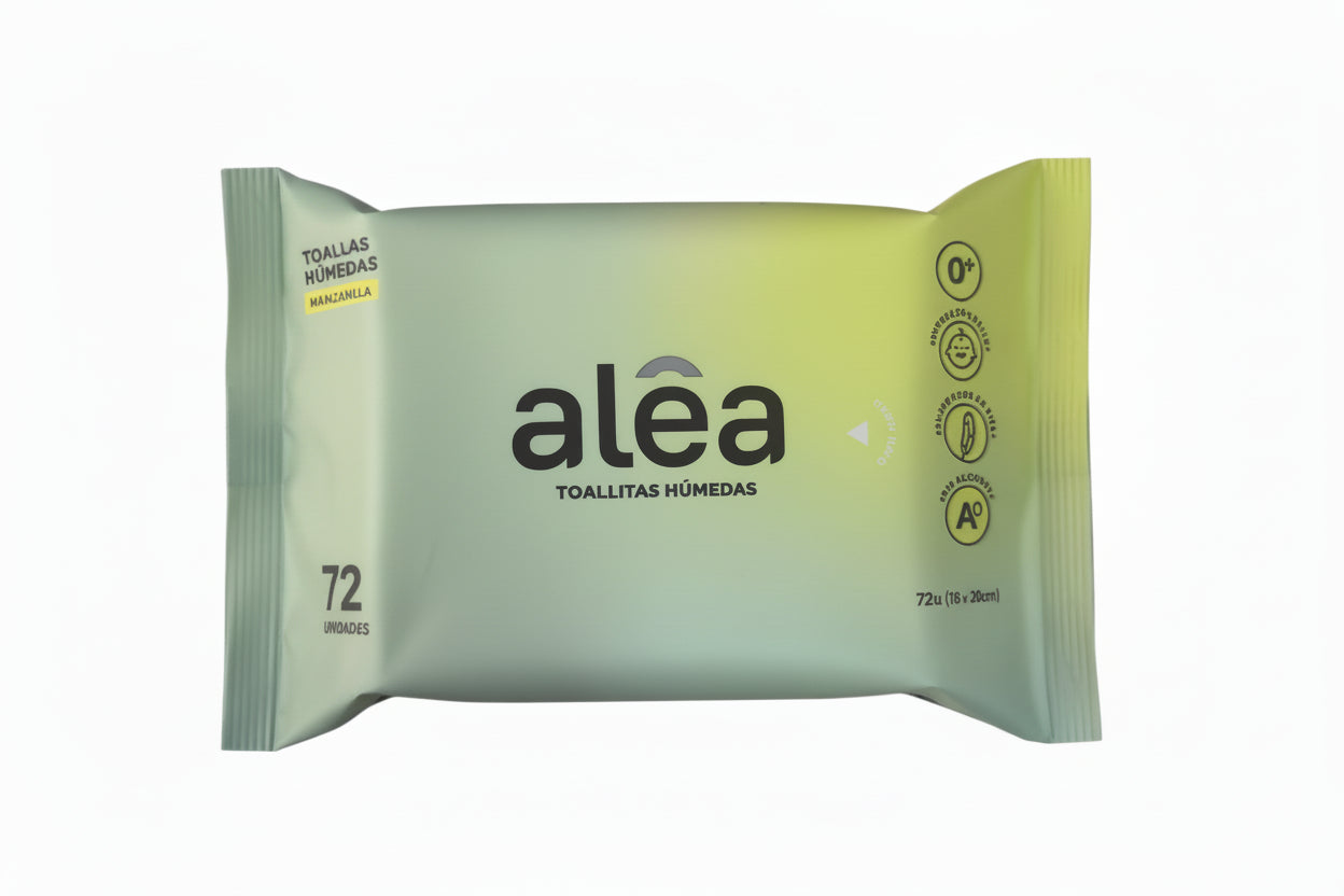 TOALLAS HUMEDAS ALEA MANZANILLA X 72UND