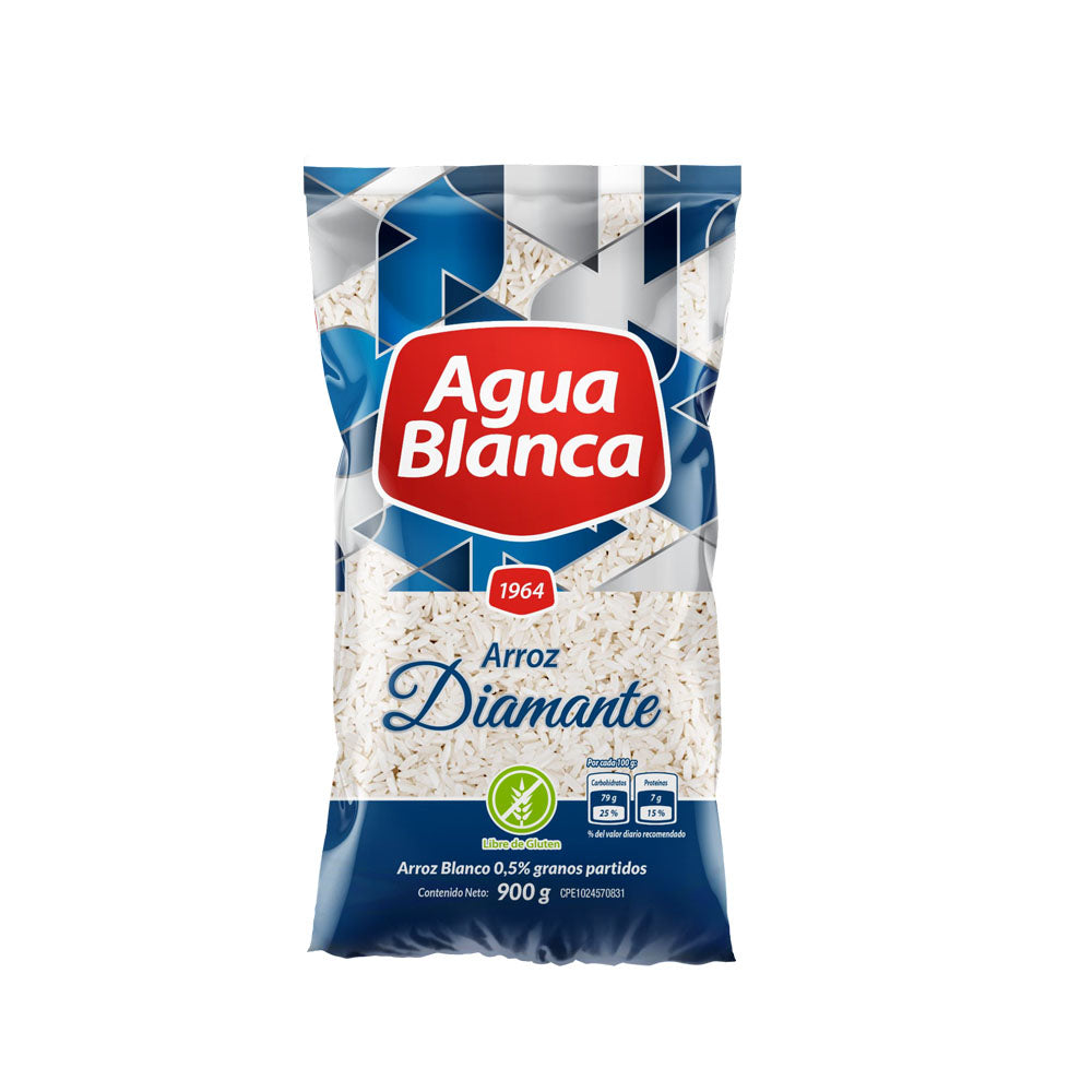 ARROZ AGUA BLANCA DIAMANTE 900 GR
