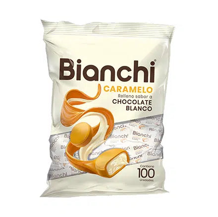CARAMELOS BIANCHI CHOCOLATE BLANCO 100UND