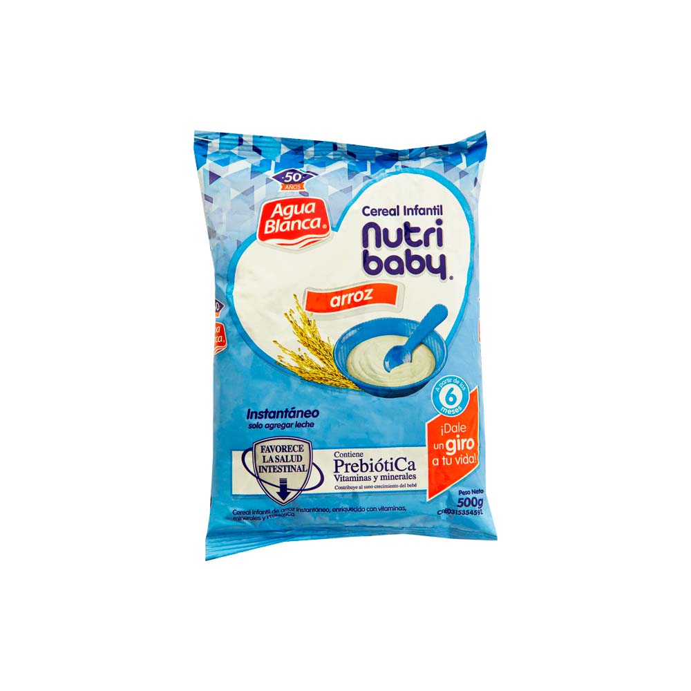 CEREAL NUTRI BABY ARROZ AGUA BLANCA 500GR