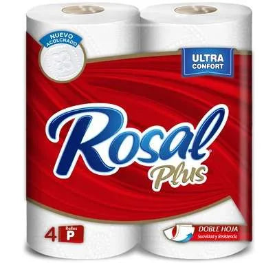 PAPEL HIGIENICO ROSAL ROJO 180 HOJAS