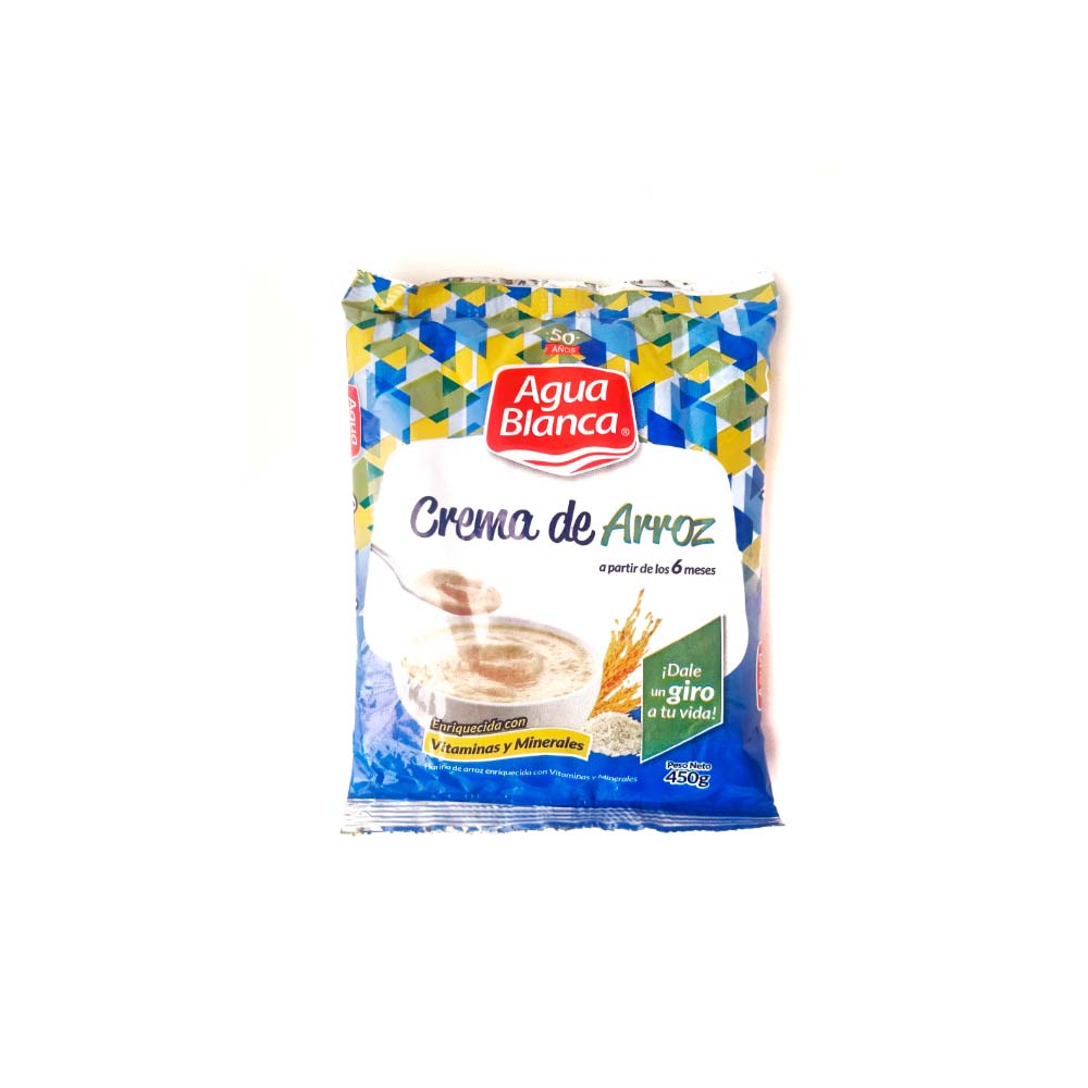 CREMA DE ARROZ AGUA BLANCA 450GR