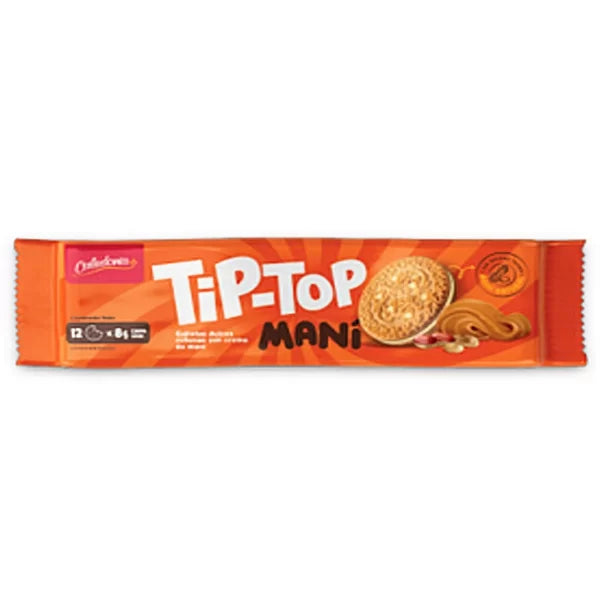 GALLETA TIP-TOP TUBO DE MANI 98GR