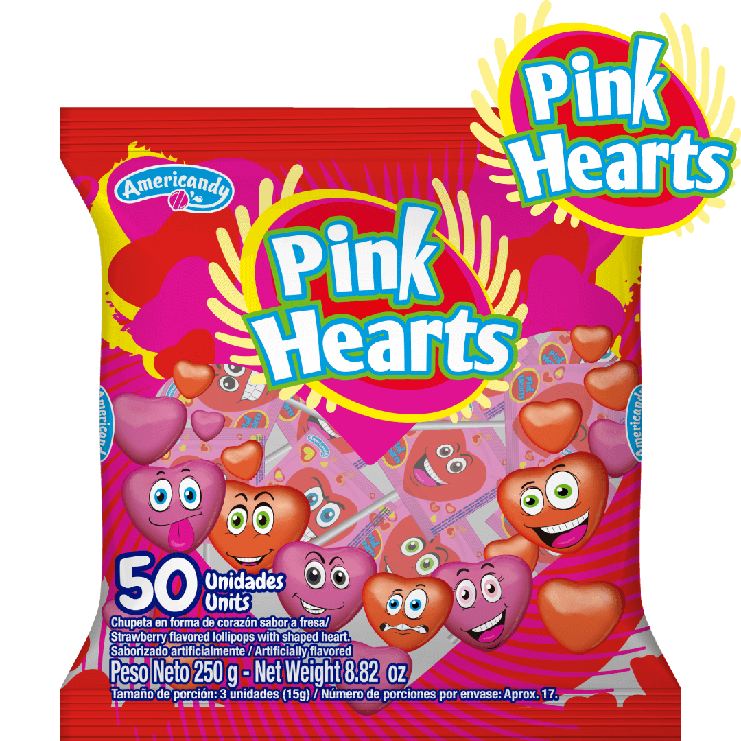 CHUPETAS PINK HEARTS