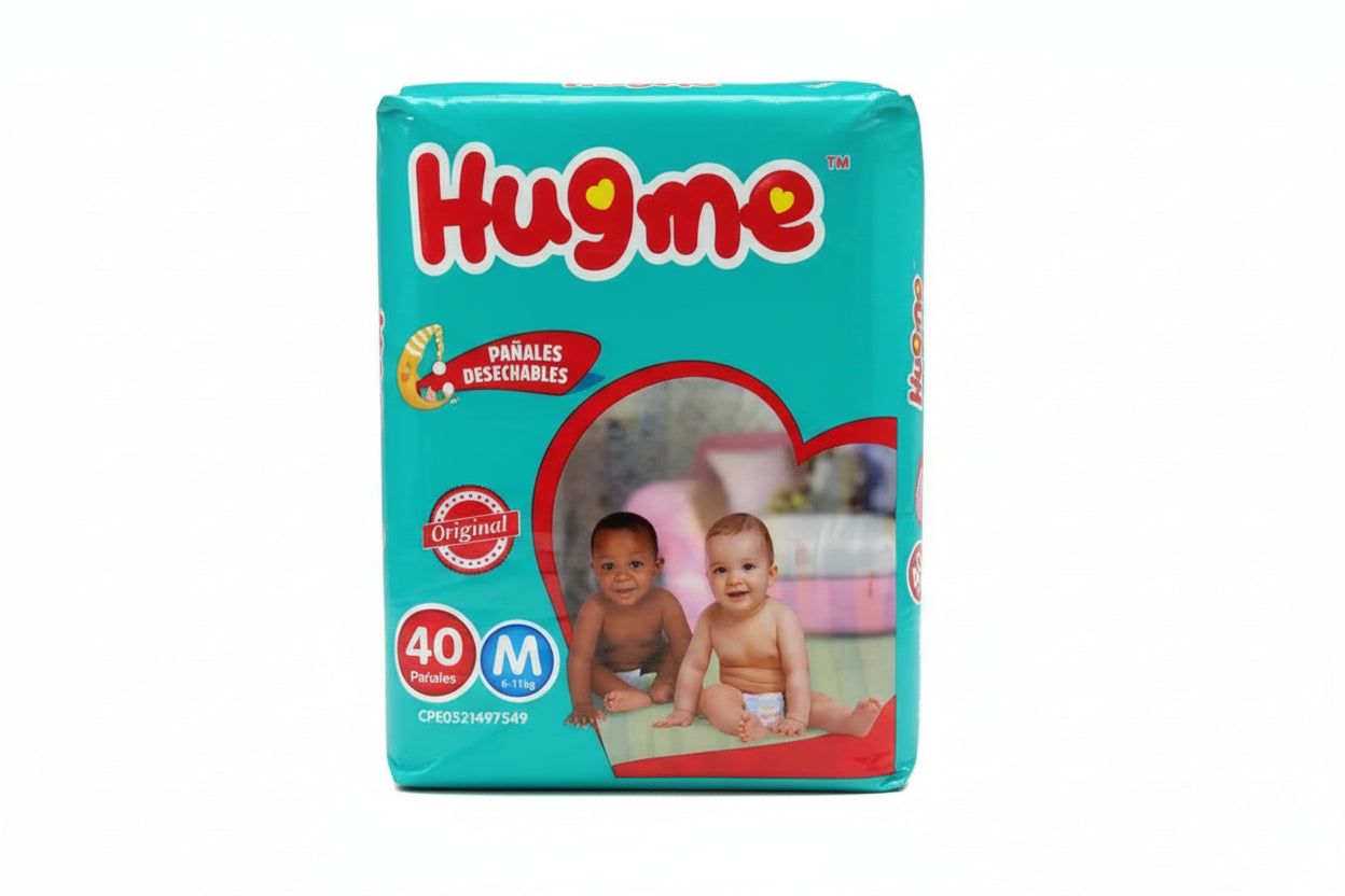 Pañales Hugme Talla M 6 paq por 40 Und