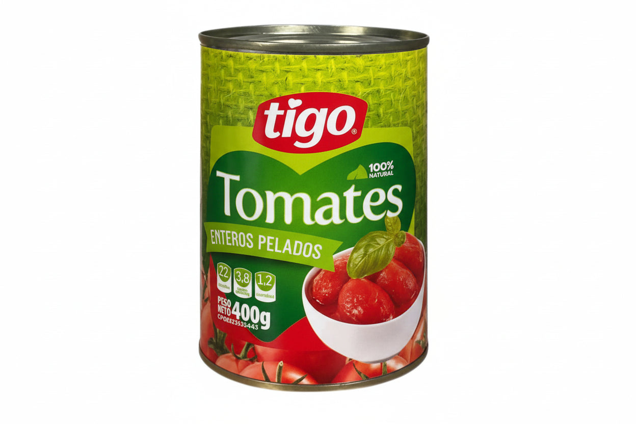 TOMATES PELADOS TIGO 400G