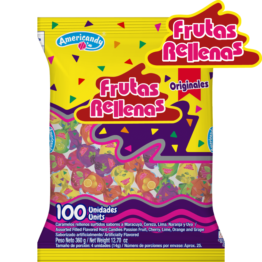 CARAMELOS FRUTAS RELLENAS