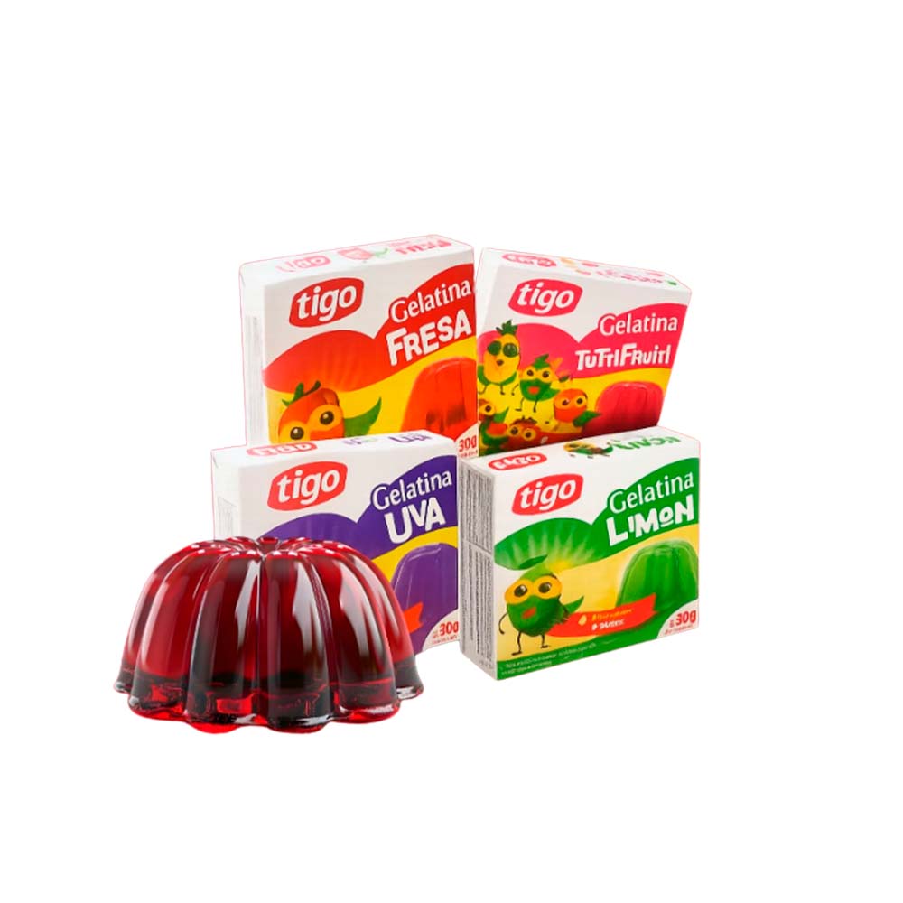 GELATINA TIGO SABORES 30GR