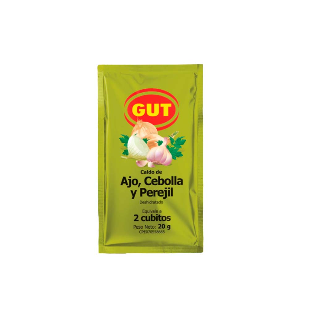GUT CALDO DE AJO CEBOLLA Y PEREJIL 20G DISPLEY