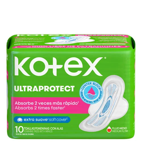 TOALLAS KOTEX ULTRAPROTEC X 10UND