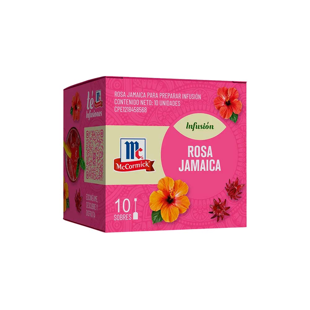 INFUSIÓN ROSA JAMAICA  X 10 SOB