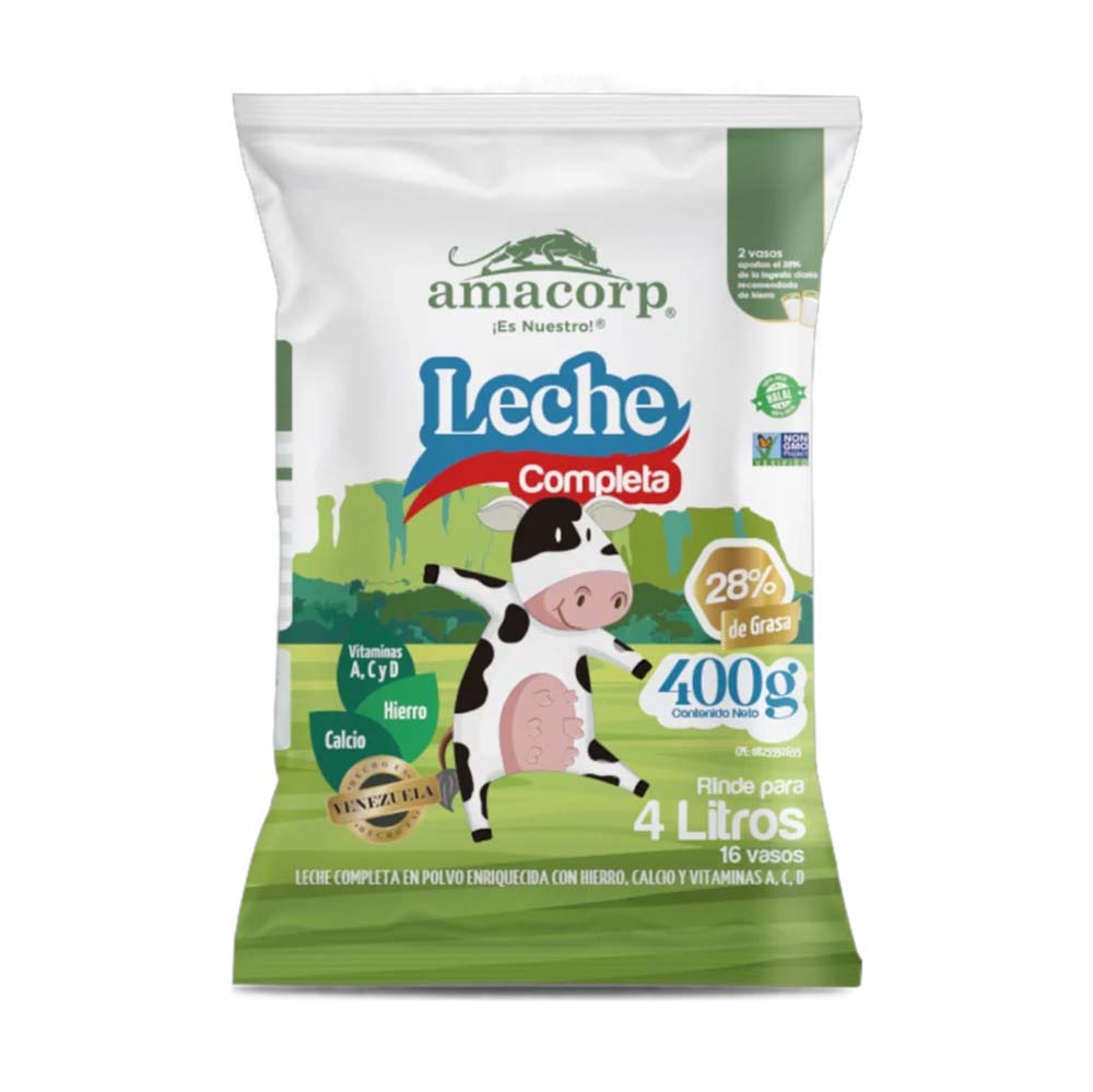 LECHE EN POLVO AMACORP 400GR
