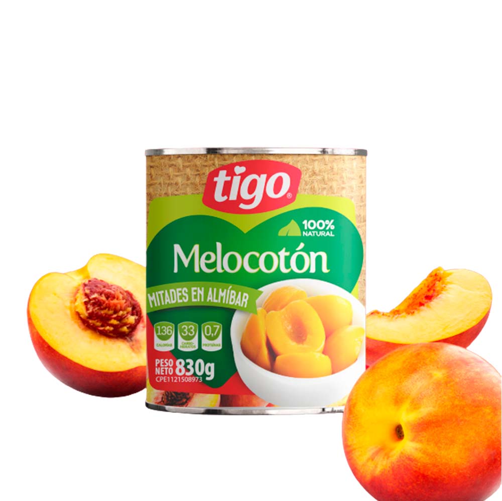 MELOCOTON EN ALMIBAR TIGO 830GR