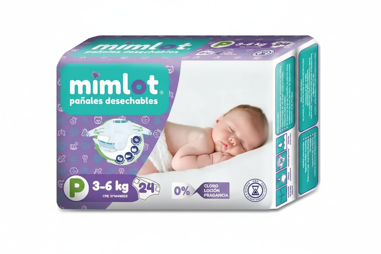 PAÑALES MIMLOT TALLA P
