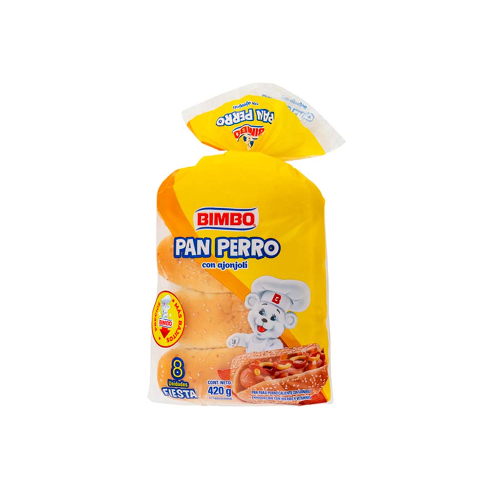 PAN BIMBO PERRO FIESTA 8UND 420GR