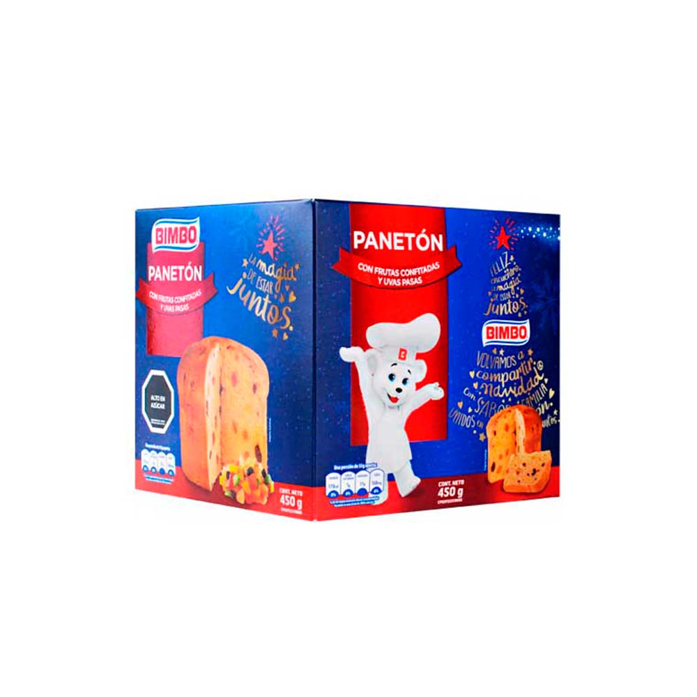 PANETON BIMBO FRUTA CONFITADAS 450GR