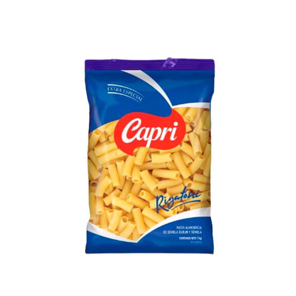 PASTA CAPRI EXTRA ESPECIAL RIGATONI 1KG