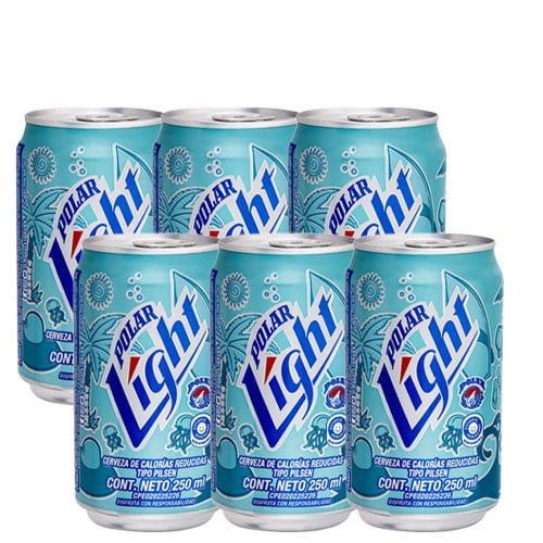 CERVEZA POLAR LIGHT LATA 355 ML