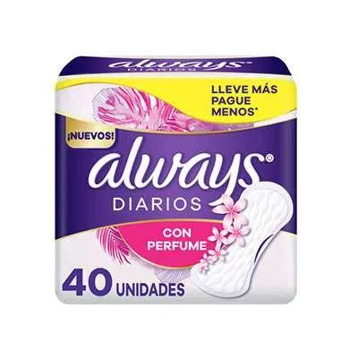 PROTECTOR DIARIO CON AROMA ALWAYS 40und