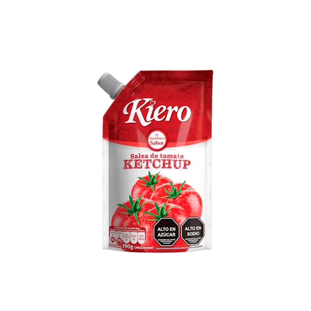 SALSA DE TOMATE KIERO BOLSA 190GR