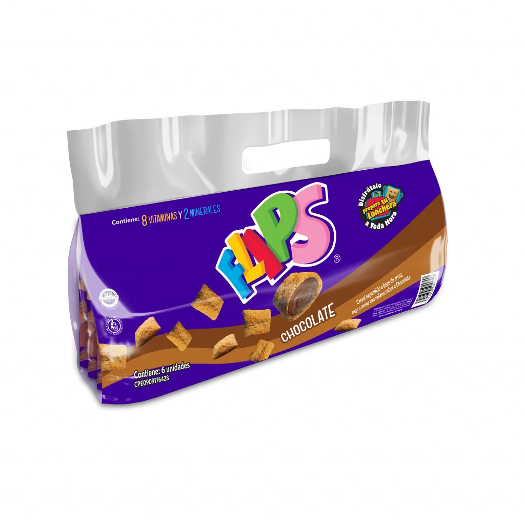 LONCHERA FLIPS DE CHOCOLATE 28GR