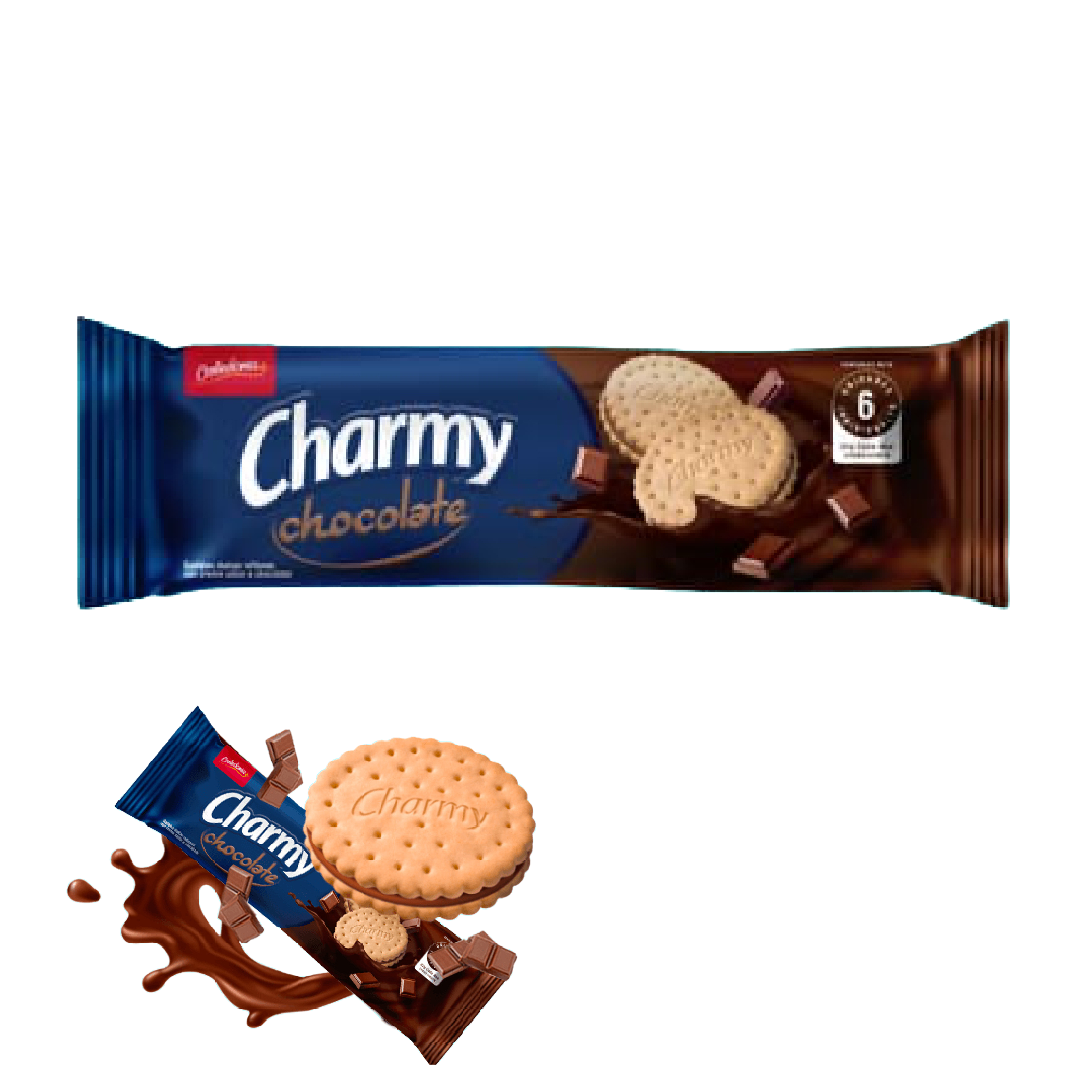 GALLETA CHARMY TUBO DE CHOCOLATE 192GR