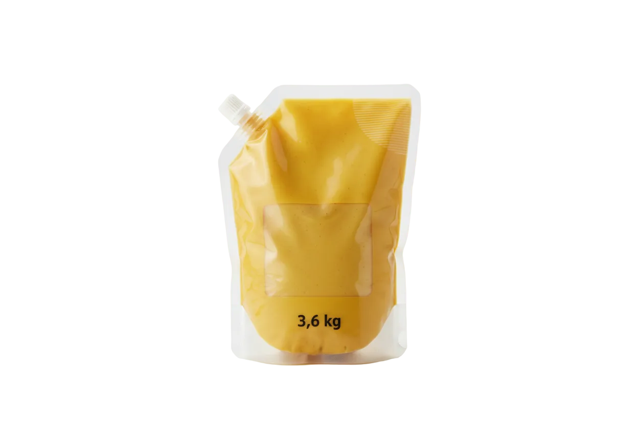 ADEREZO MOSTAZA BOLSA GALON 3.6KG x 4und