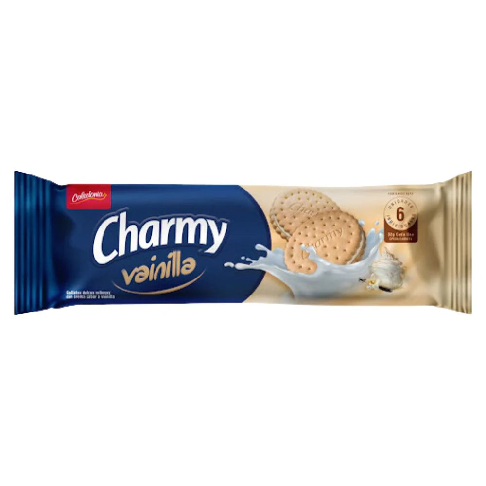 GALLETA CHARMY TUBO DE VAINILLA 192GR