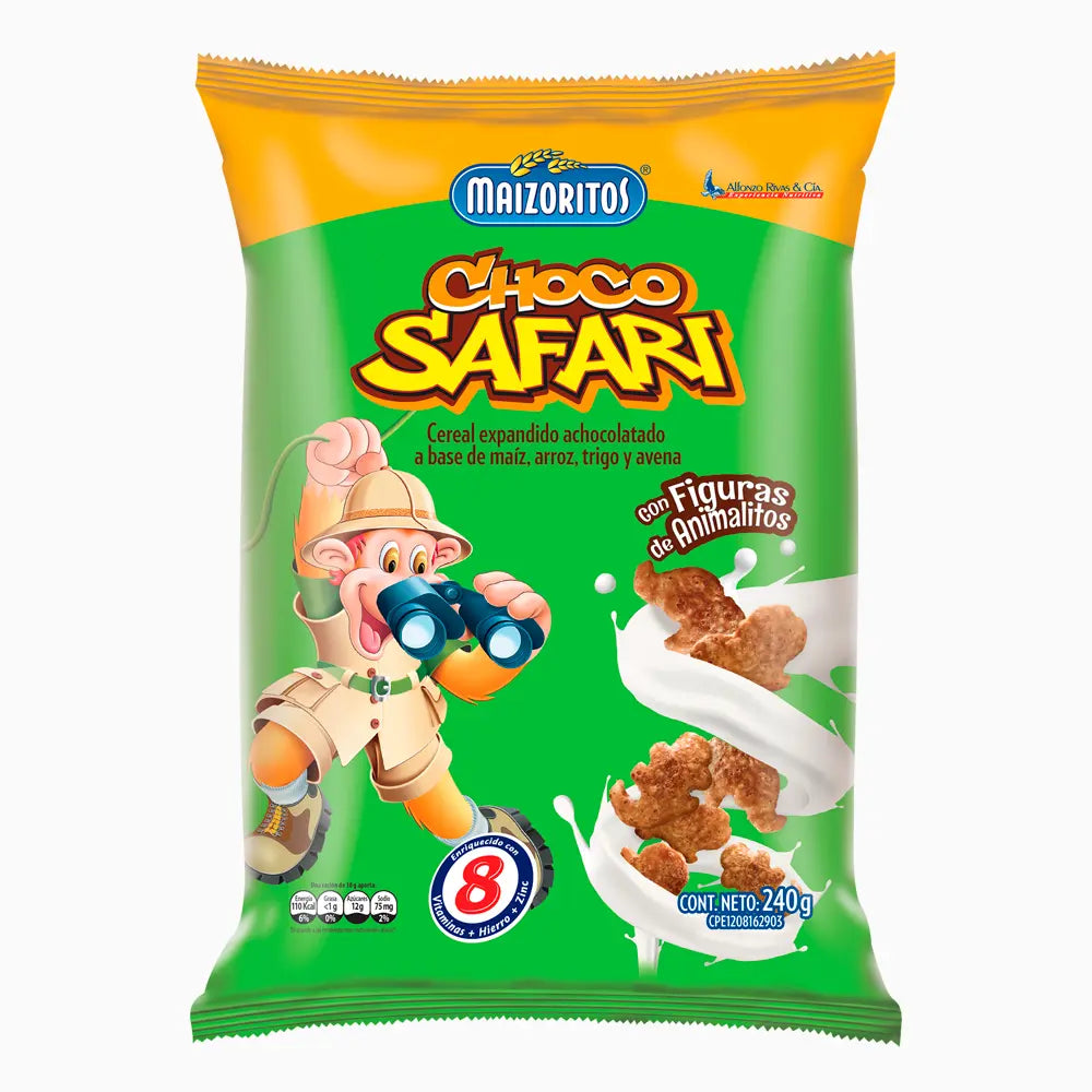 CEREAL CHOCO SAFARI 240GR