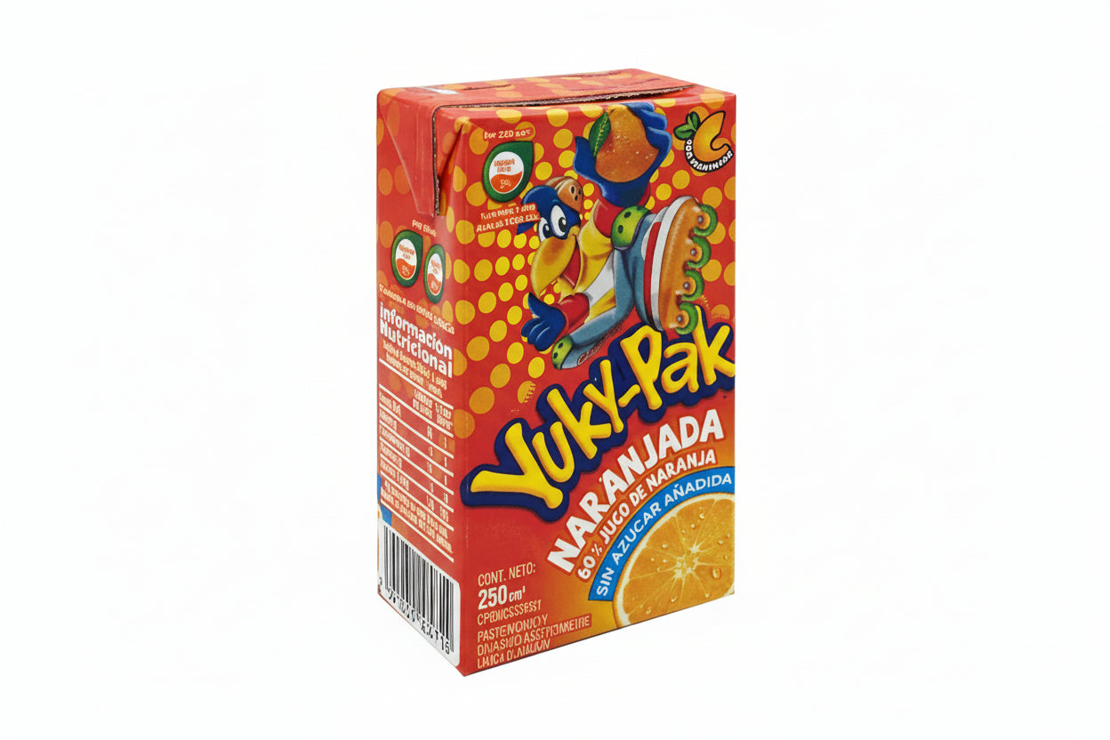 JUGO YUKY-PACK NARANJA SIN AZUCAR
