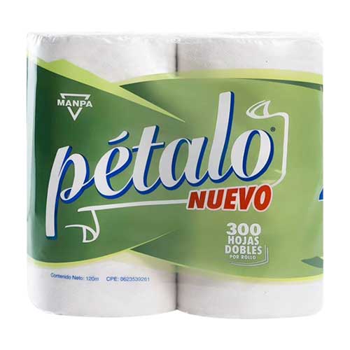 PAPEL HIGIENICO PETALO 300HJ