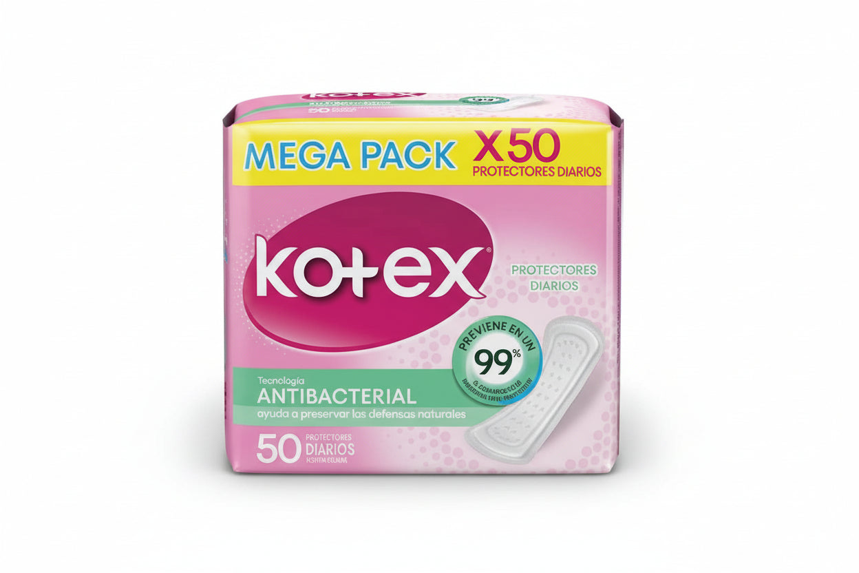 TOALLAS KOTEX ANTIBACTERIAL X 50UND