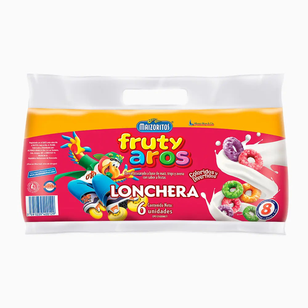 LONCHERA MAIZORITOS FRUTY AROS 25G
