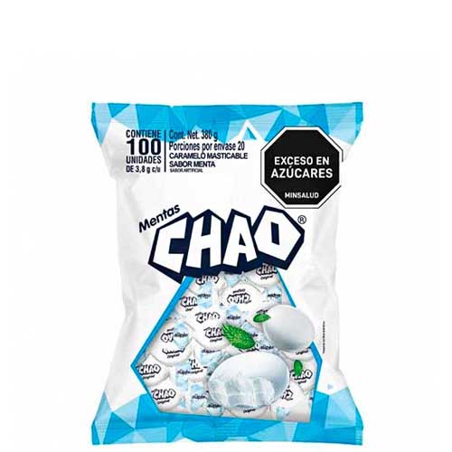 CARAMELOS CHAO MENTA 100UND