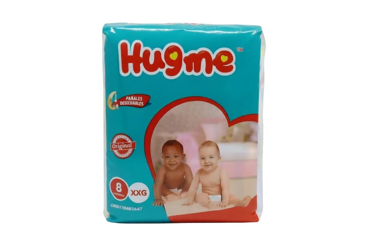 Pañales Hugme Talla XXG 20 paq por 8 Und